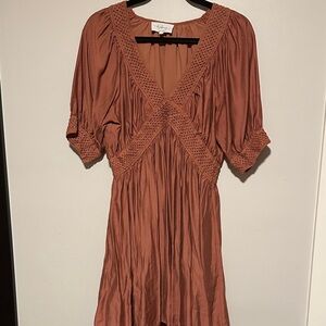 a new day Rust Midi Dress